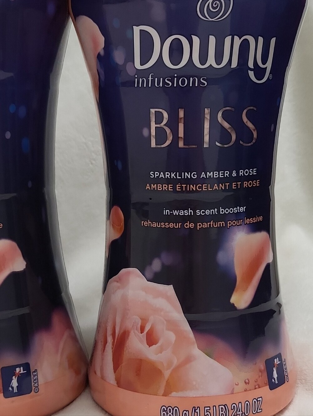 4 Downy Infusions Bliss In-Wash Scent Booster Beads Amber & Rose 24.0 oz - Picture 7 of 16
